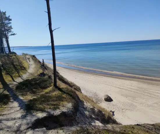 Wydmy i plaża w Orzechowie