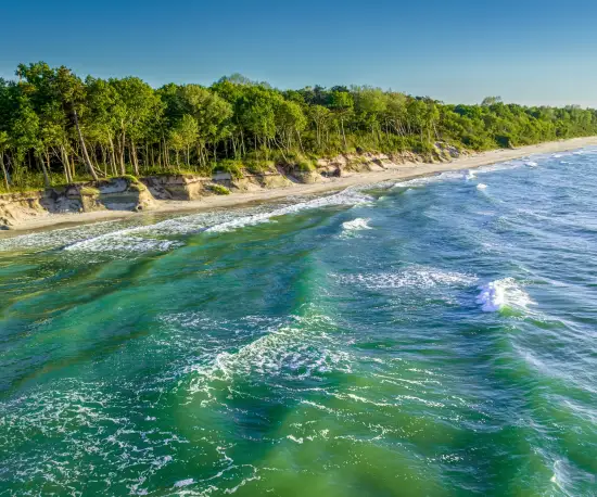 Plaża w okolicach Orzechowa